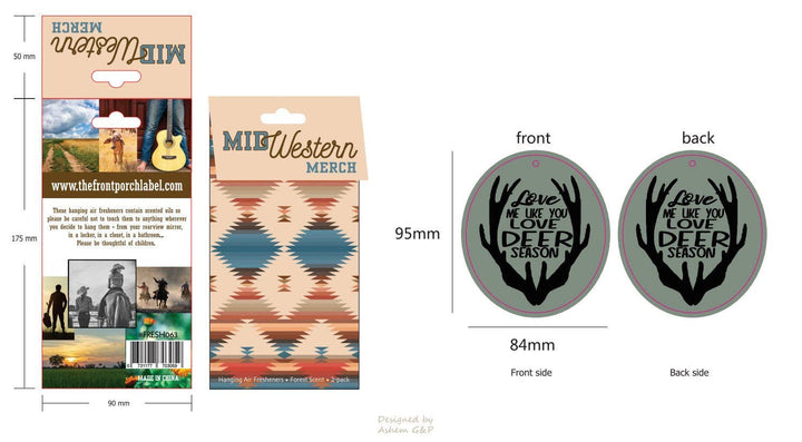 Love Me Like You Love Deer Season Air Freshener