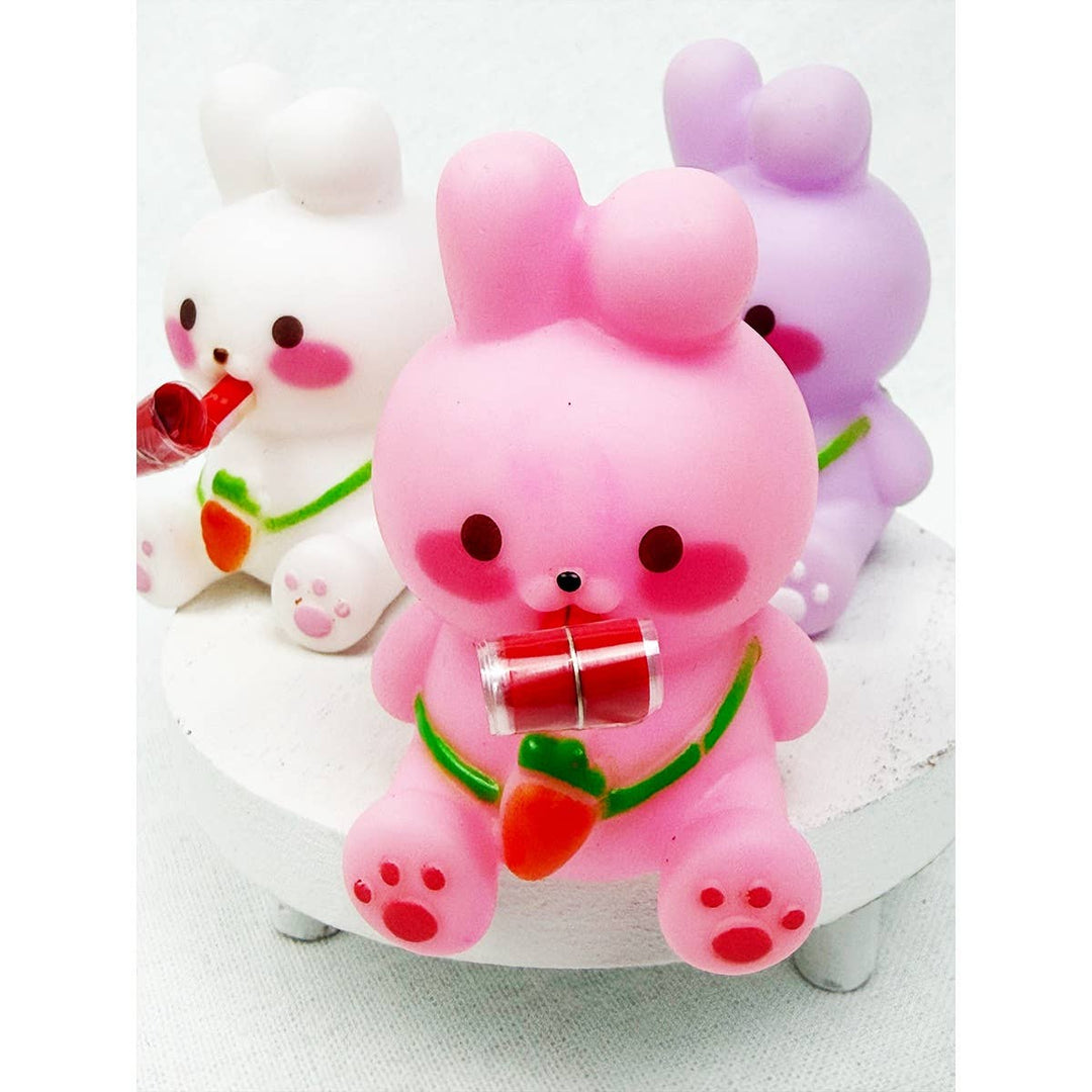 Cute Bunny Roll Up Tongue Squeeze Toy