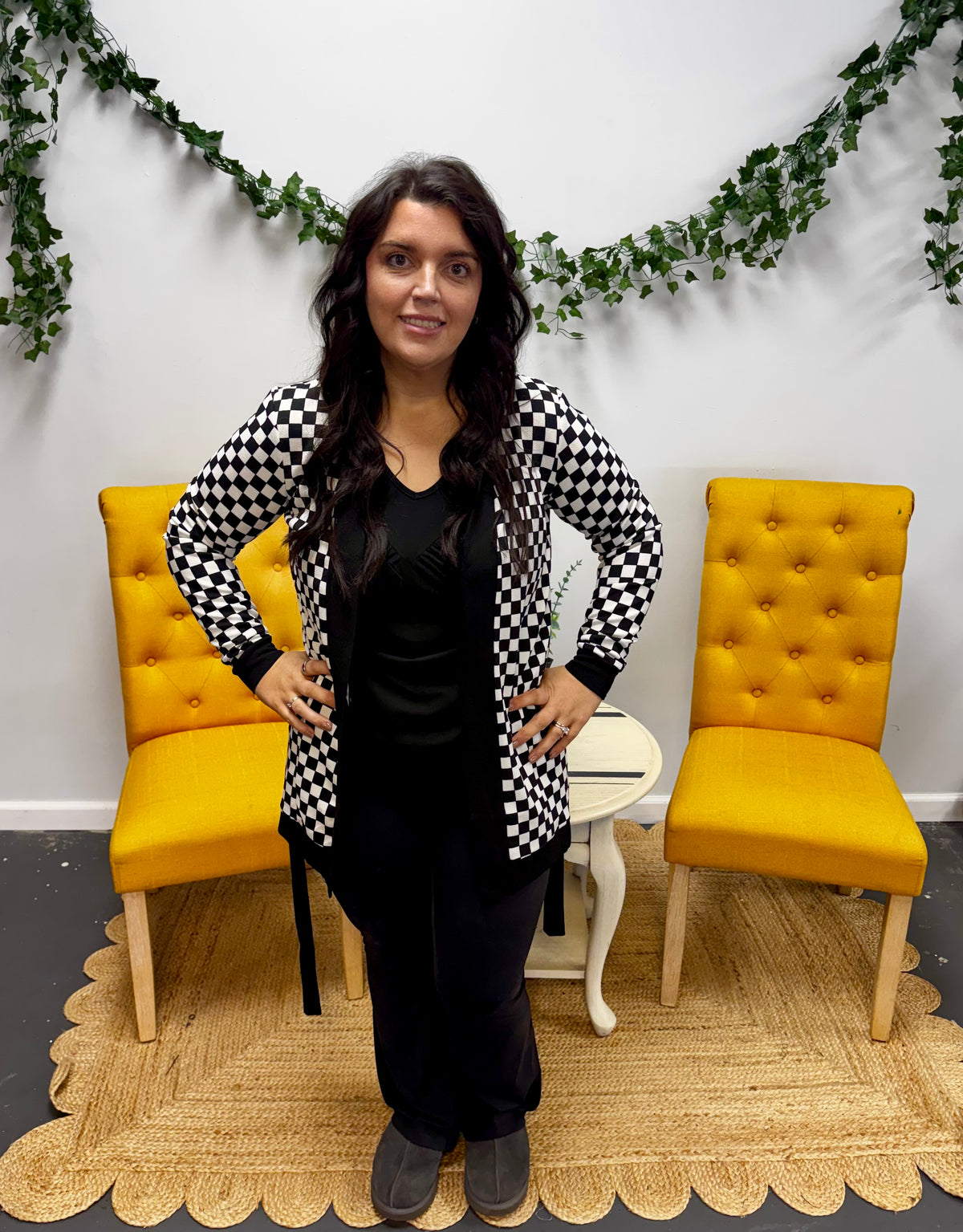 Checkered Cardigan