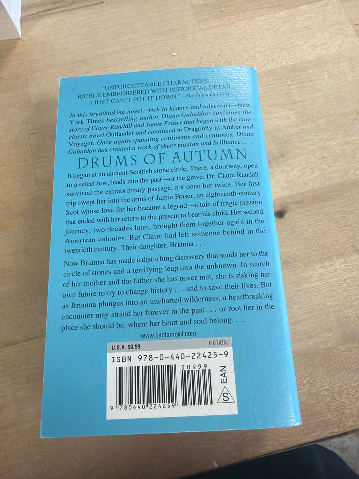 Drums of autumn by Diana gabaldon