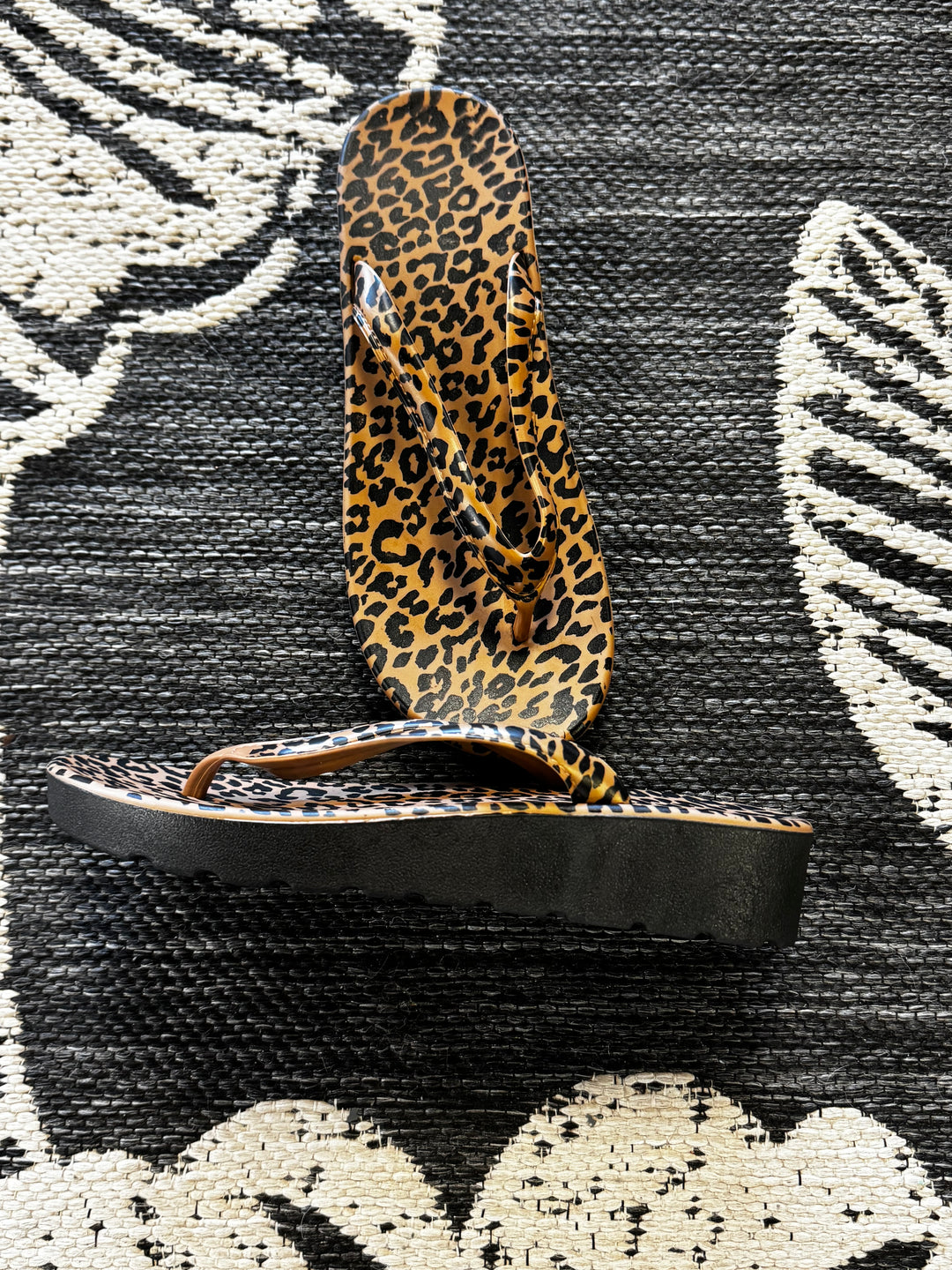 Pattern Wedge Flip Flops
