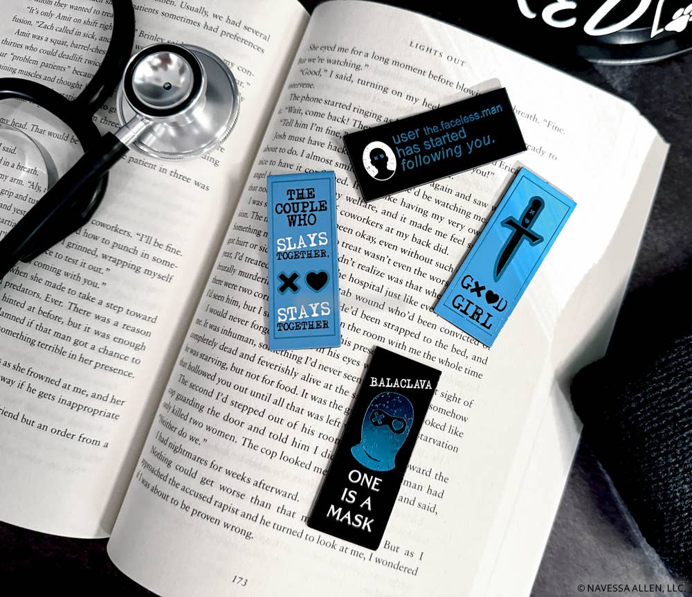 Lights Out Magnetic Bookmarks (4-Pack)
