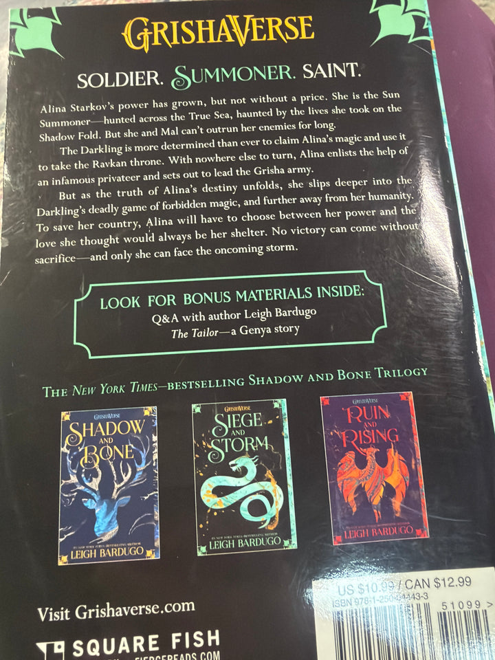Siege and Storm by Leigh Bardugo