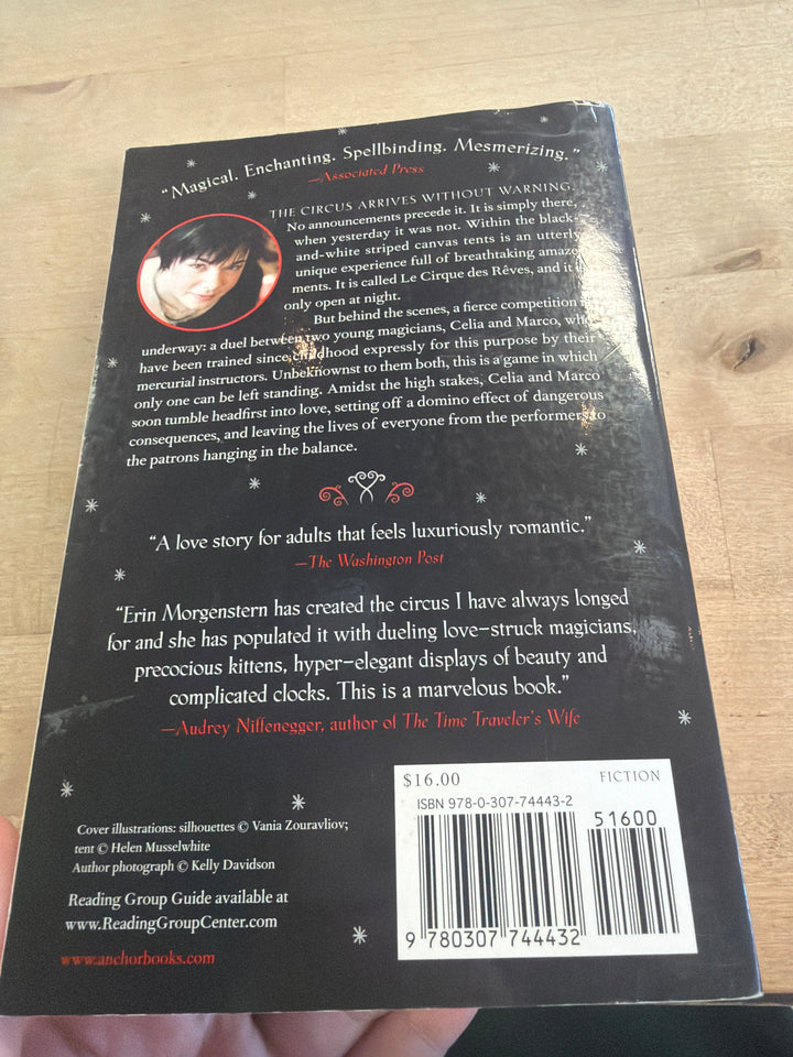 The night Circus by Erin morgenstern