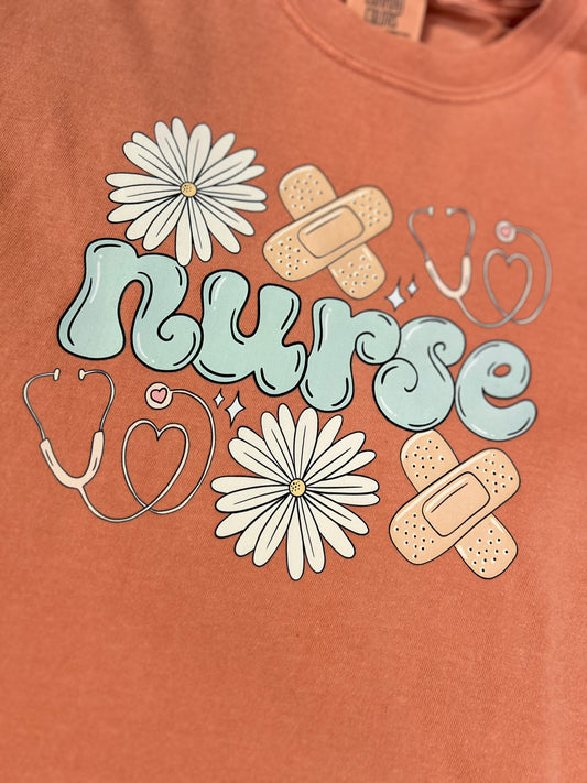 Nursing Floral Tee