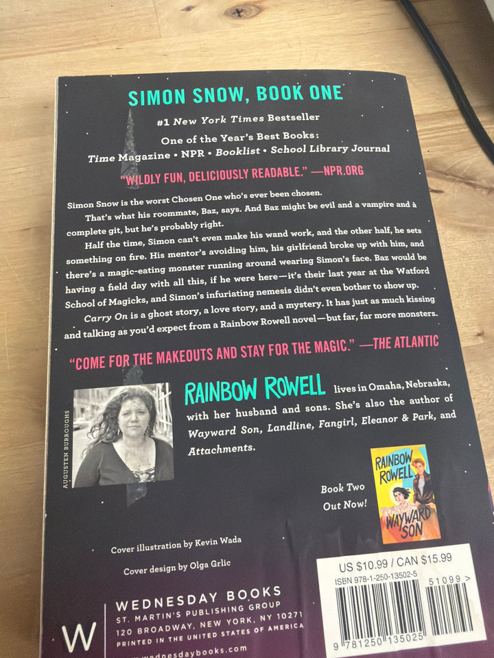 Rainbow Rowell carry on