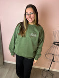 Load image into Gallery viewer, Green Mama Cheetah Embroidered Sweatshirt
