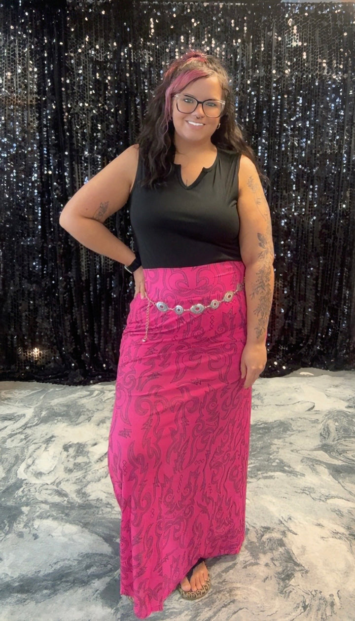 Cowgirls Like Us Slit Skirt