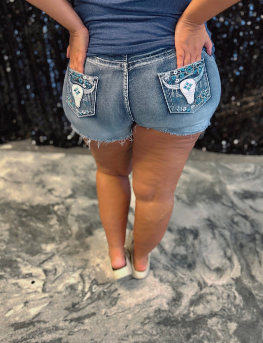 Western Denim Shorts