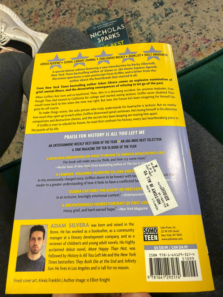 History is all you have left of me by Adam silvera