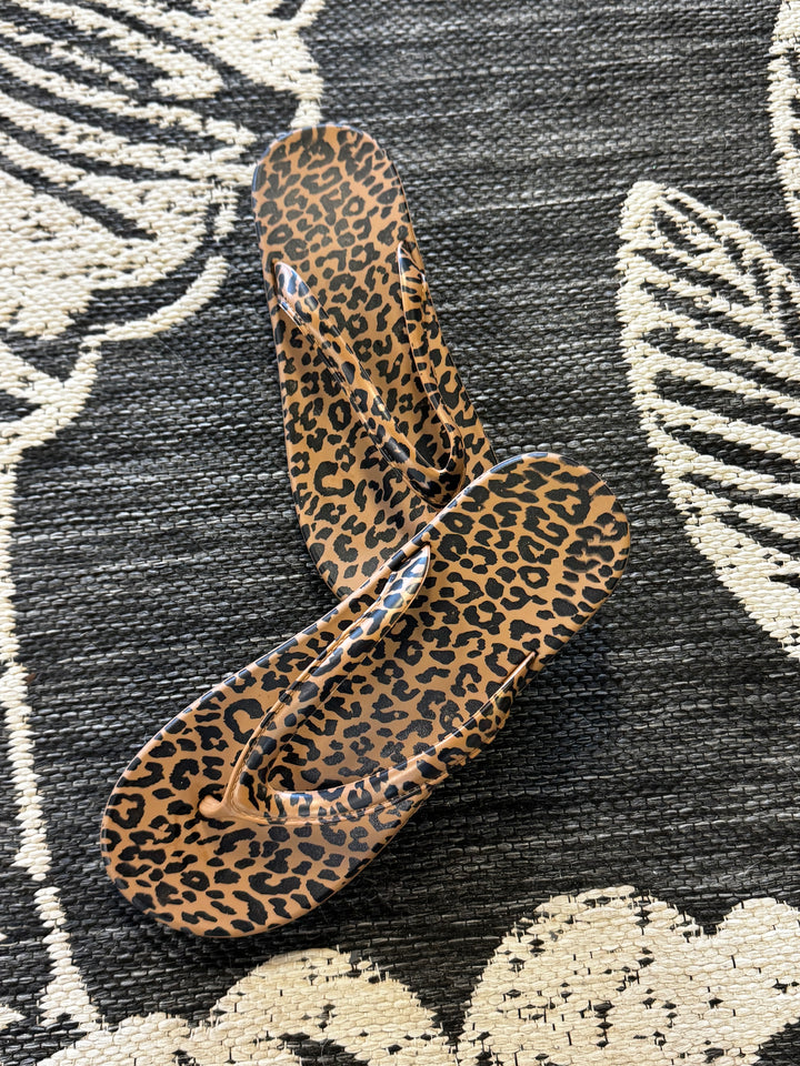 Pattern Wedge Flip Flops