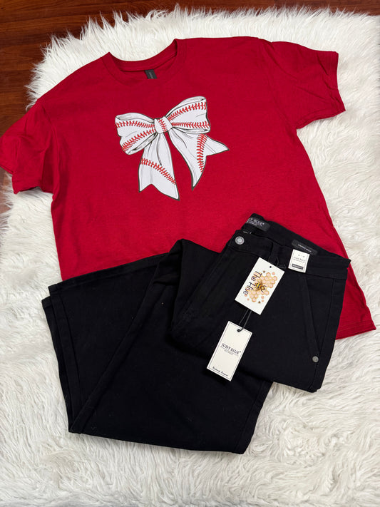 Baseball Bow Tee