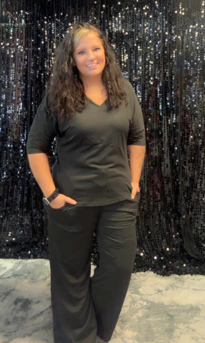 Batwing Top & Bottoms Lounge Set