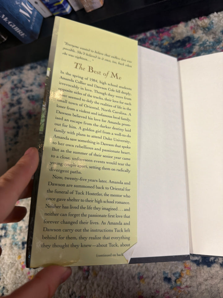 The best of me by Nicholas sparks