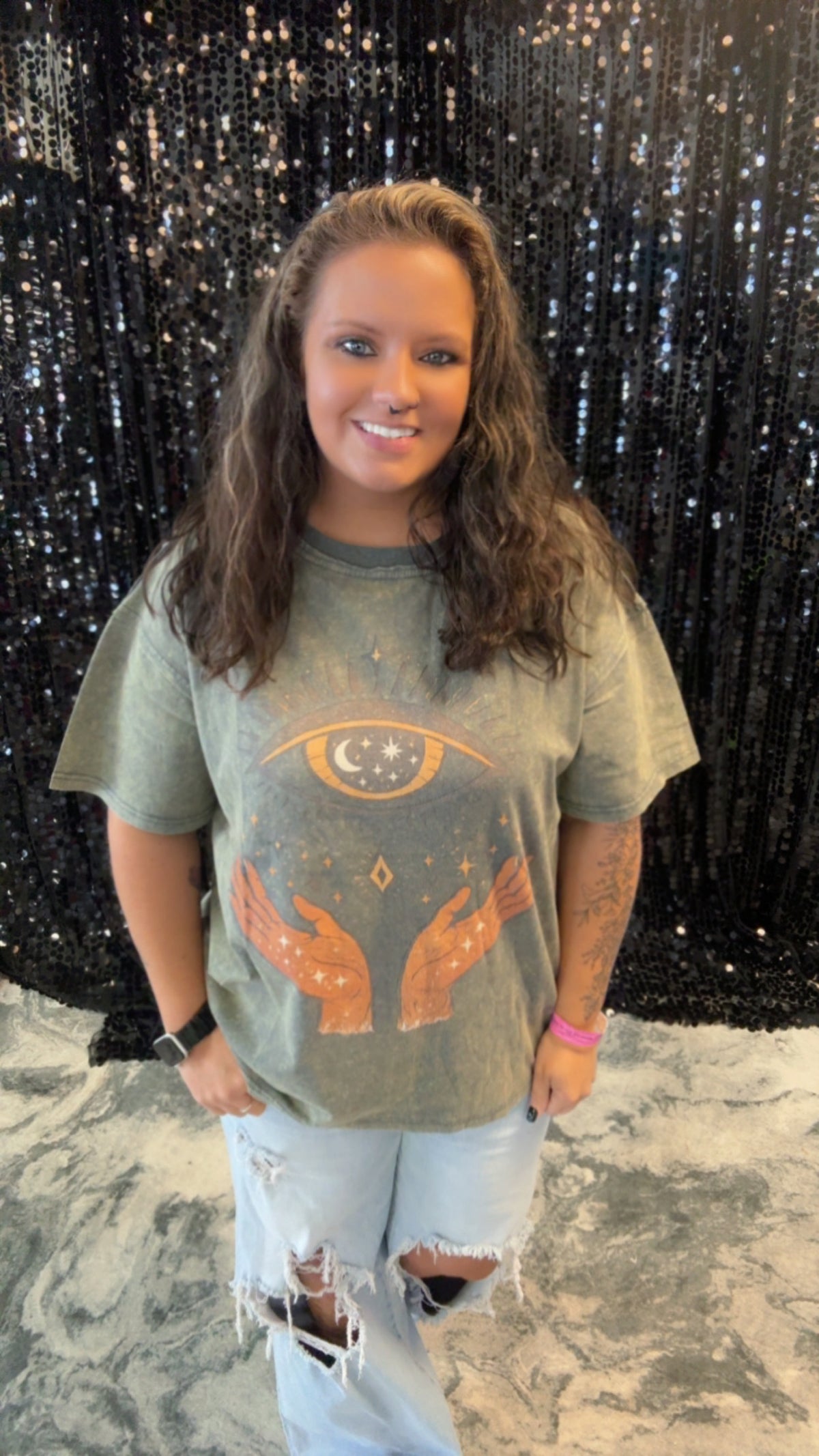 Evil Eye Oversized Tee