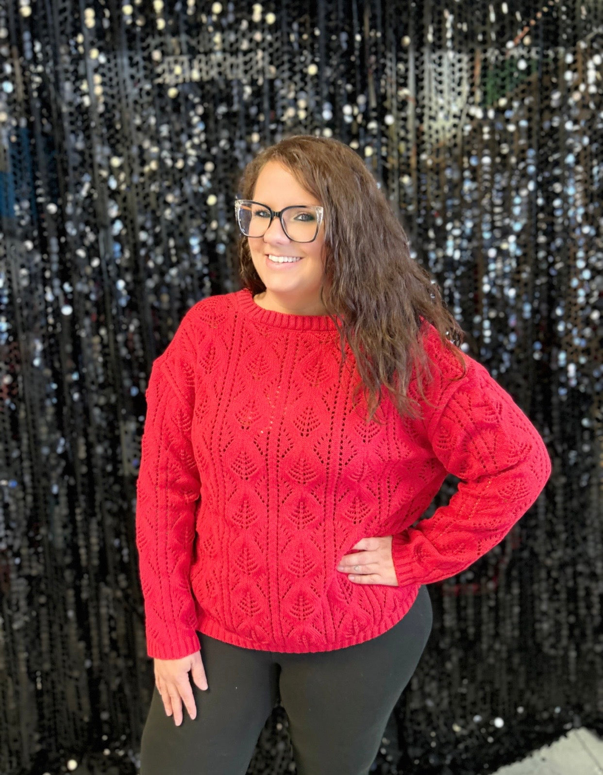 SWEETHEART BOW-KNIT CARDIGAN