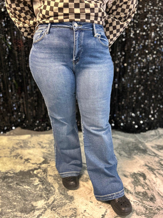 Kancan Sunrise High Rise Wide Leg Flare