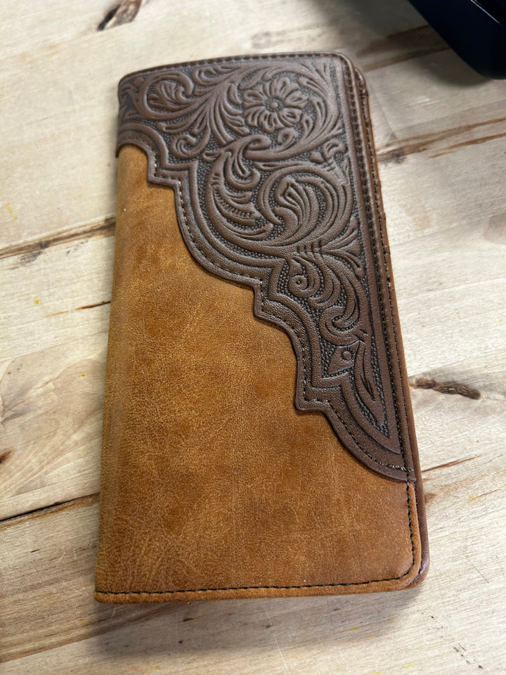 Men's Tooled Leather Wallet