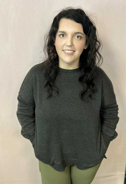 Hi Low Pullover With Pockets