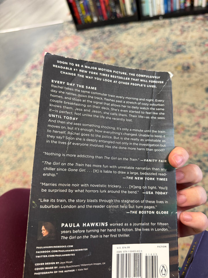 The Girl on the Train -Paula Hawkins