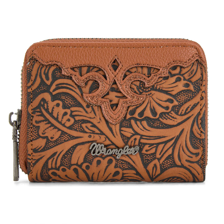 Wrangler Tooled Zip Wallet