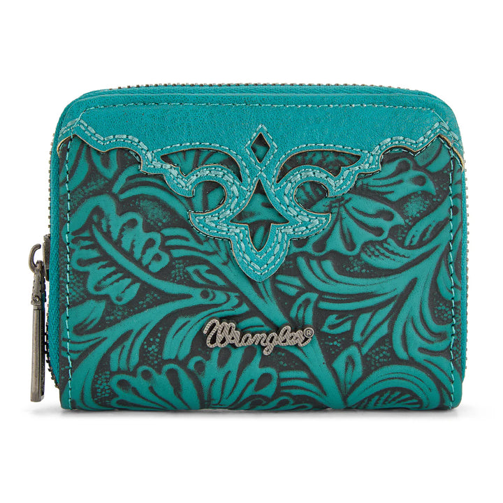 Wrangler Tooled Zip Wallet