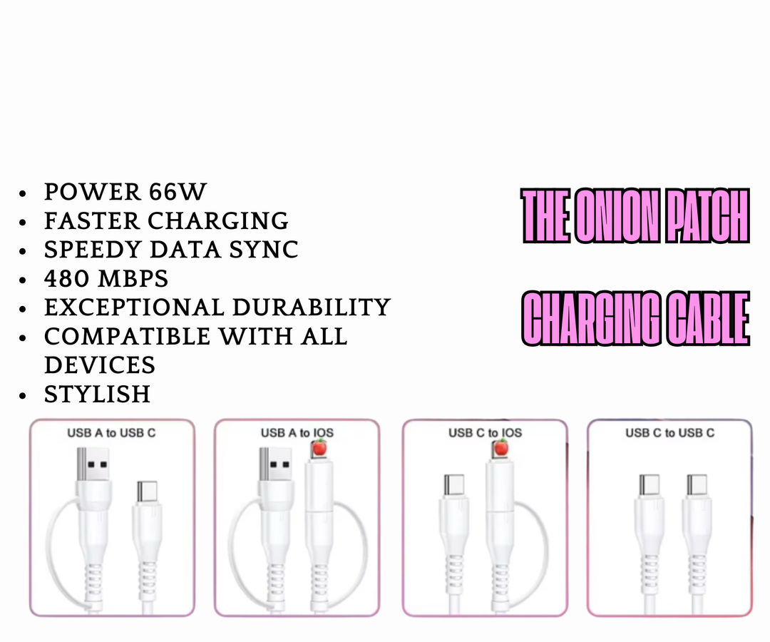 Pastel Beaded Charging Cable