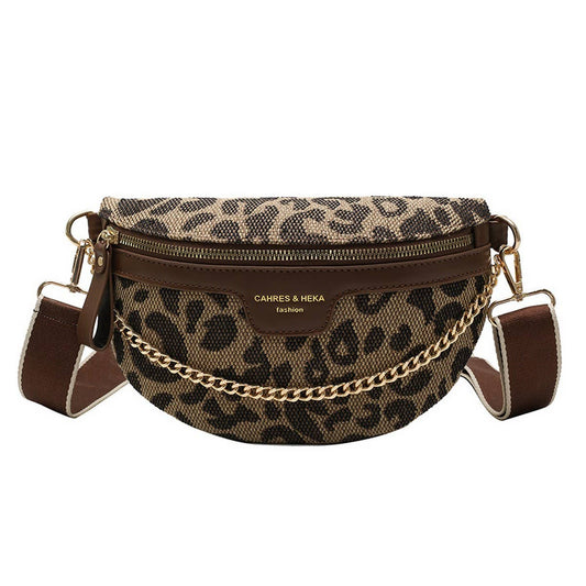 Leopard Chain Bag