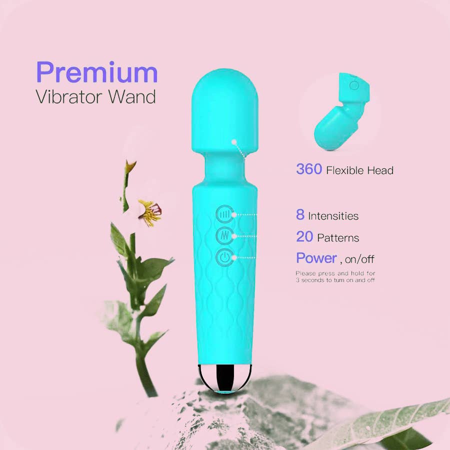 10-frequency vibrator: Light Blue