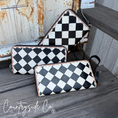 Load image into Gallery viewer, Avenue Checkered Leather Wallet
