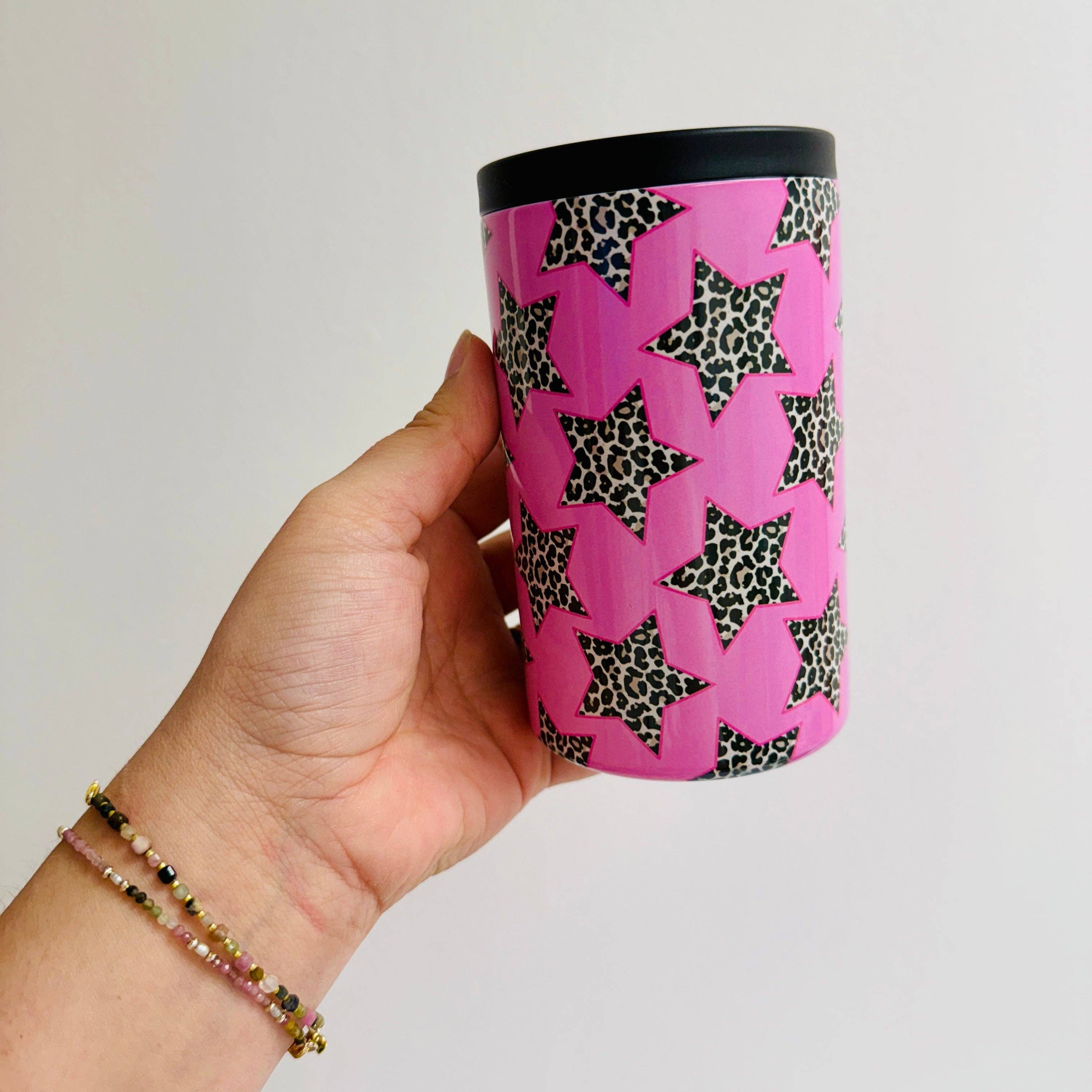 12 oz Can Cooler - Cheetah Stars