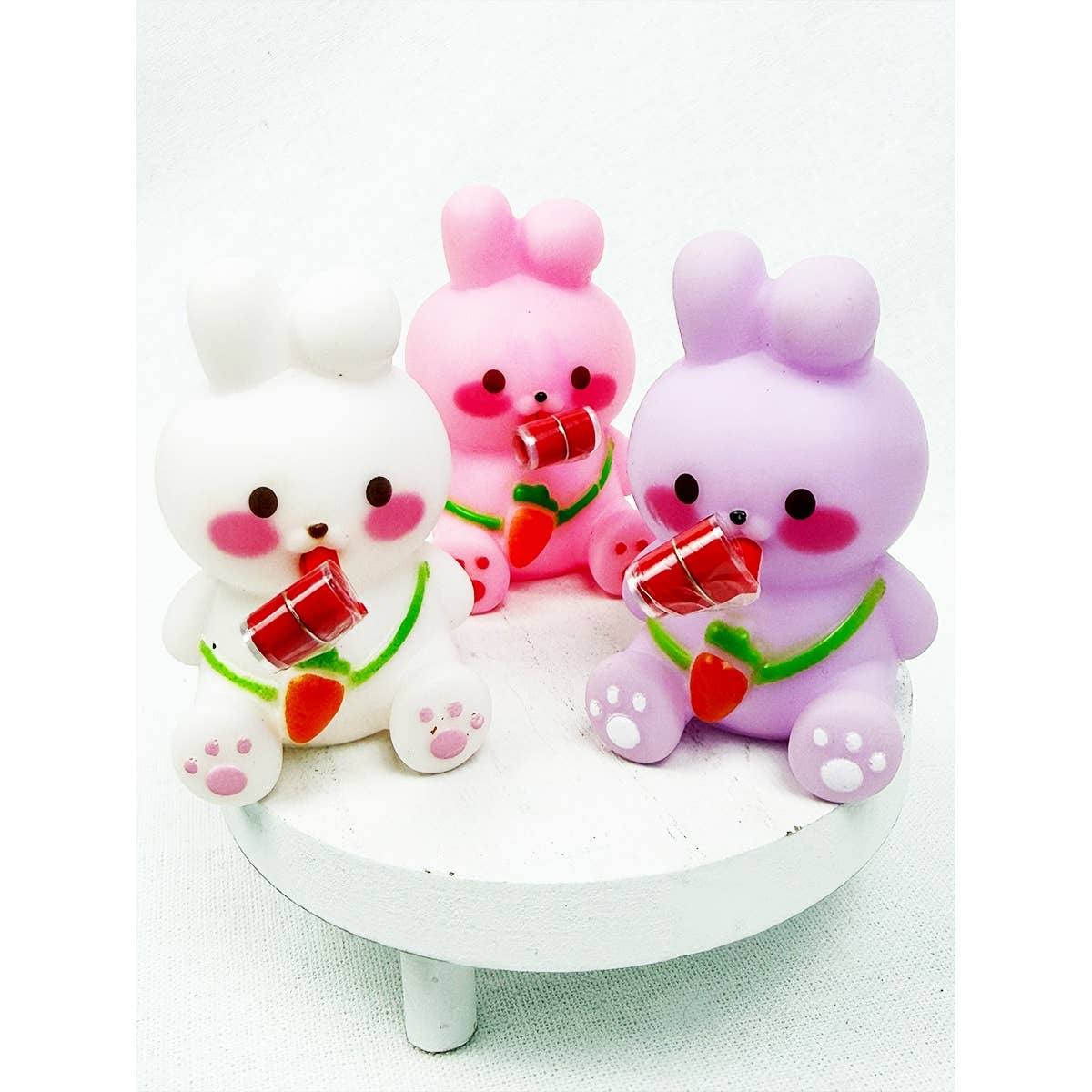 Cute Bunny Roll Up Tongue Squeeze Toy