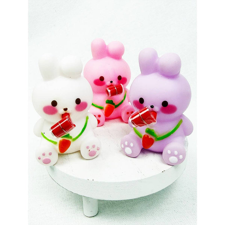Cute Bunny Roll Up Tongue Squeeze Toy