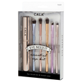 Load image into Gallery viewer, CALA Eye Need It 5-Piece Eye Makeup Brush: Mixed Metals with Color
