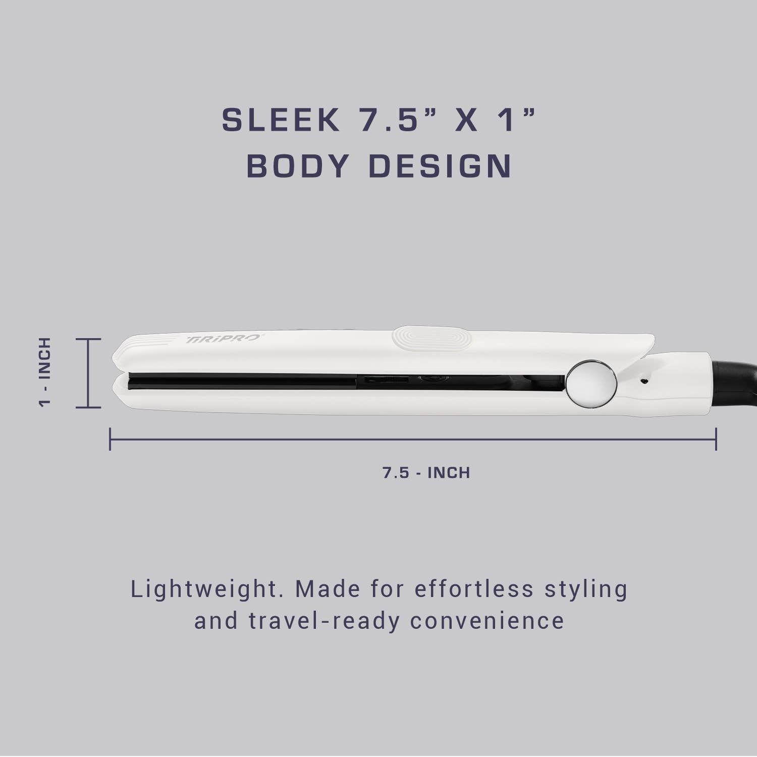 Mini ToGo Flat Iron with Travel Carrying Bag