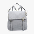 Load image into Gallery viewer, Indigo Backpack w/ Studded Details

