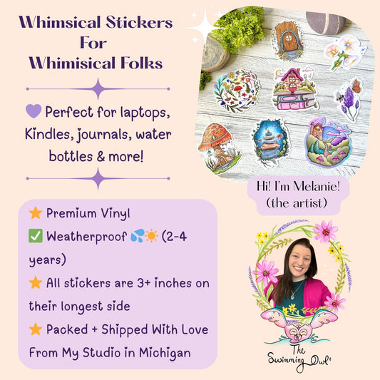 Cute StoryBook Cottage Sticker