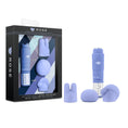 Load image into Gallery viewer, Rose Revitalize - 4" Silicone Mini Vibrator - 3 Attachments: Periwinkle
