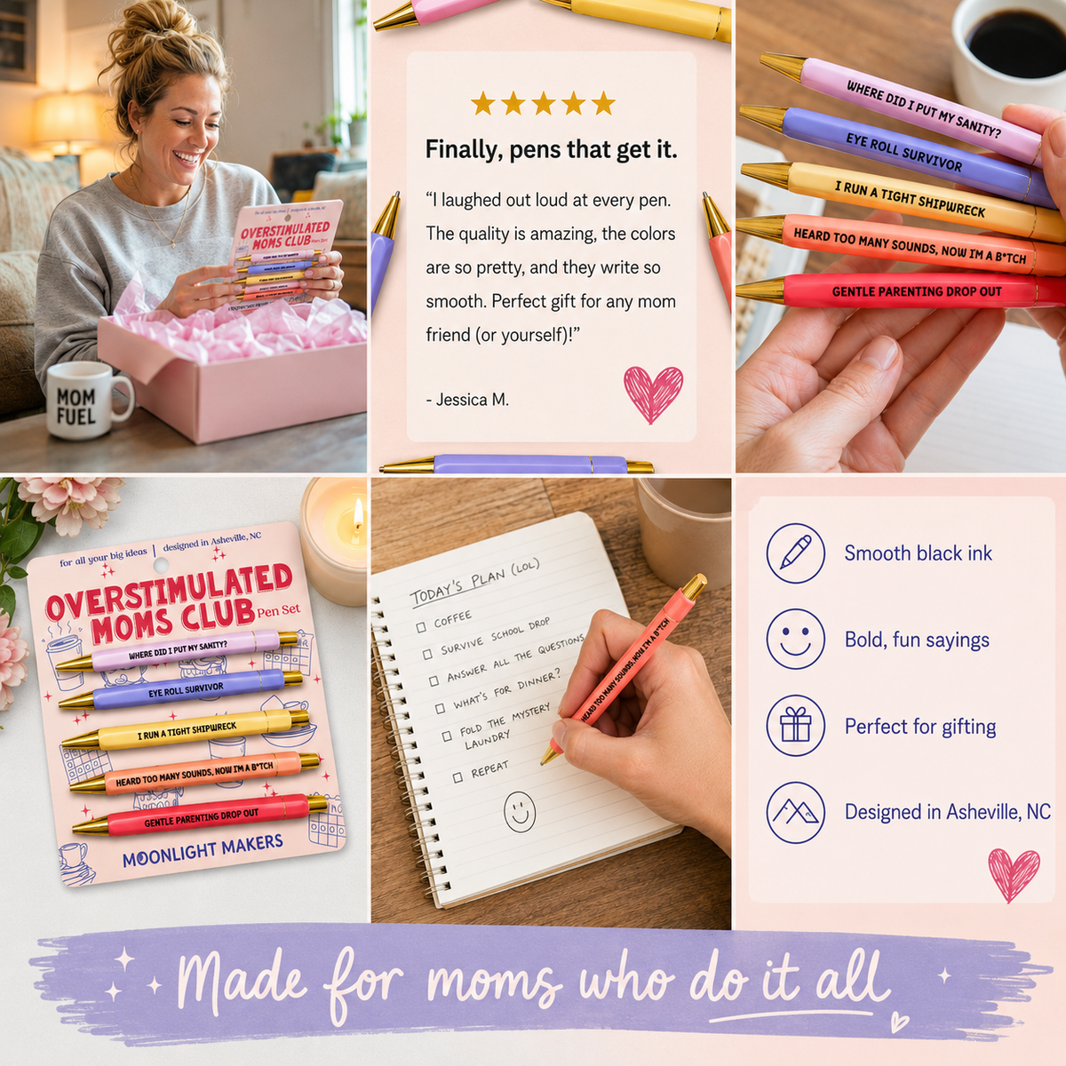 Overstimulated Moms Club - Pen Set