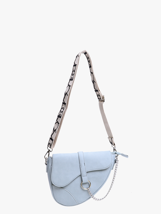 Asymmetrical Crossbody w/ Chain and Guitar Strap