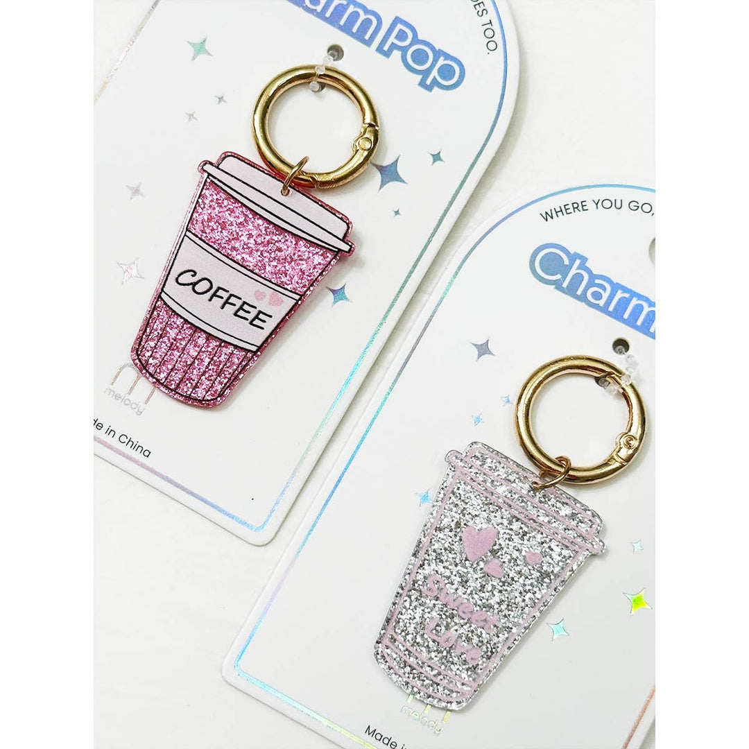 Sparkled Coffee Keychain