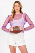 Load image into Gallery viewer, Rhinestone Studded Long Sleeve Top
