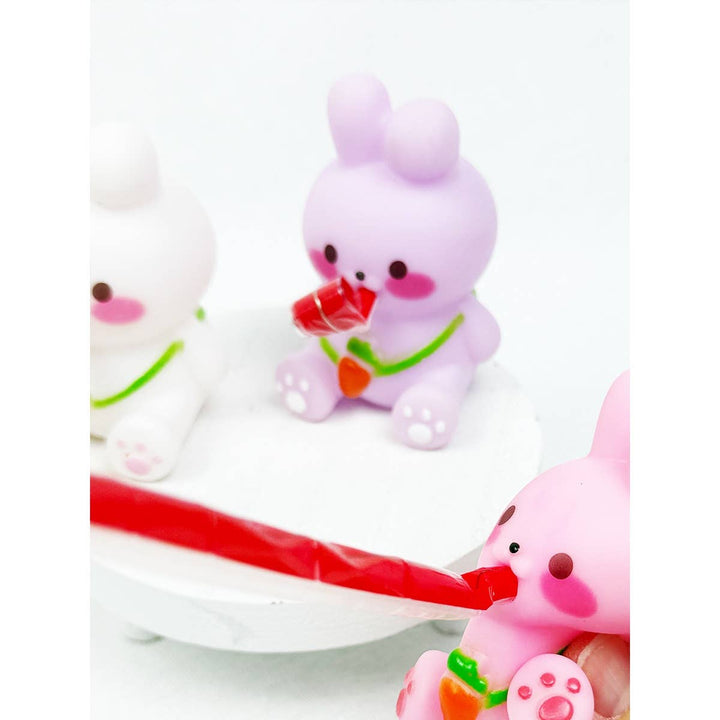 Cute Bunny Roll Up Tongue Squeeze Toy