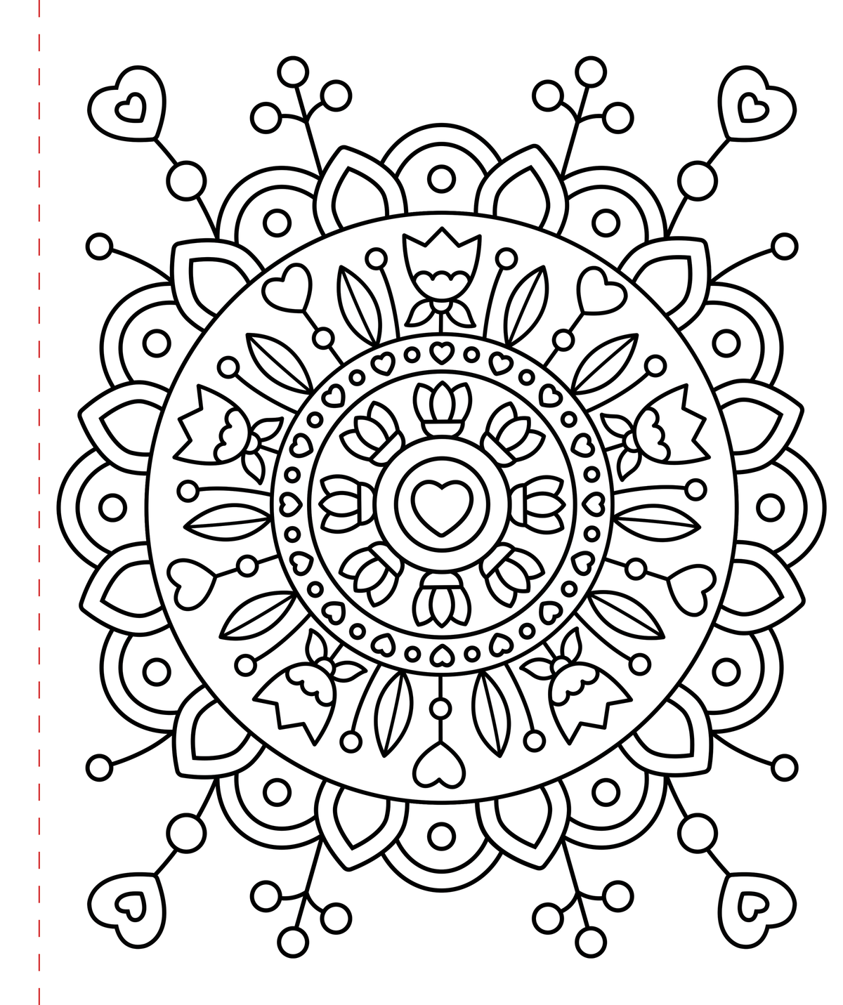 Large Print Coloring Book - Stress-Relief