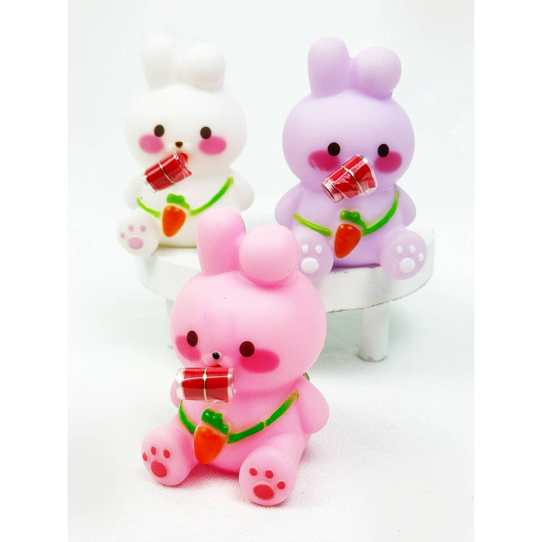 Cute Bunny Roll Up Tongue Squeeze Toy