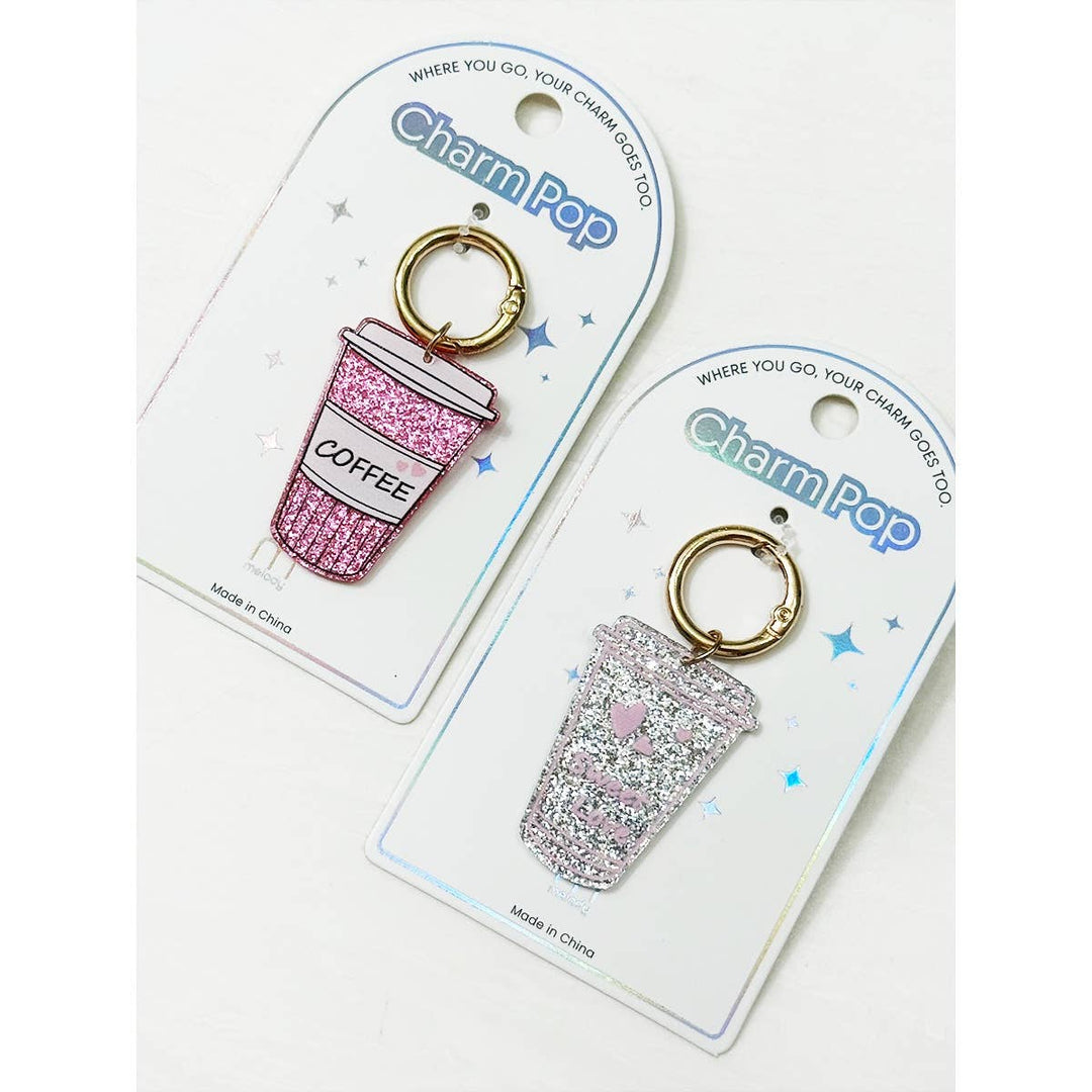 Sparkled Coffee Keychain
