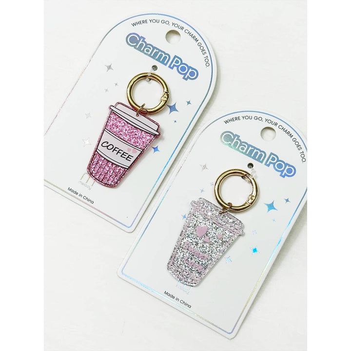 Sparkled Coffee Keychain