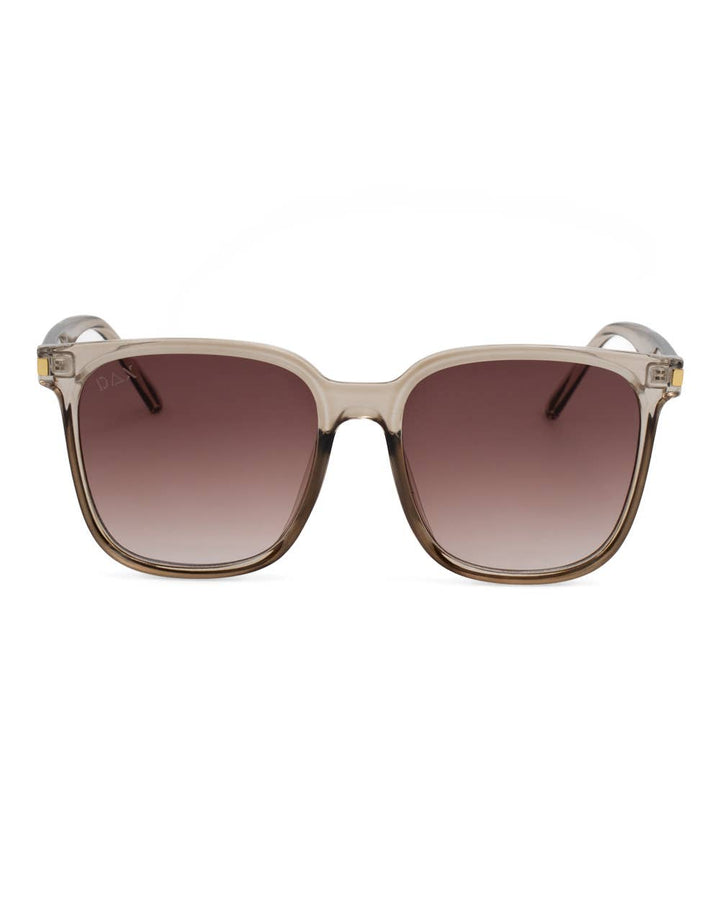 Women's Oversized Square Sunglasses : Brown