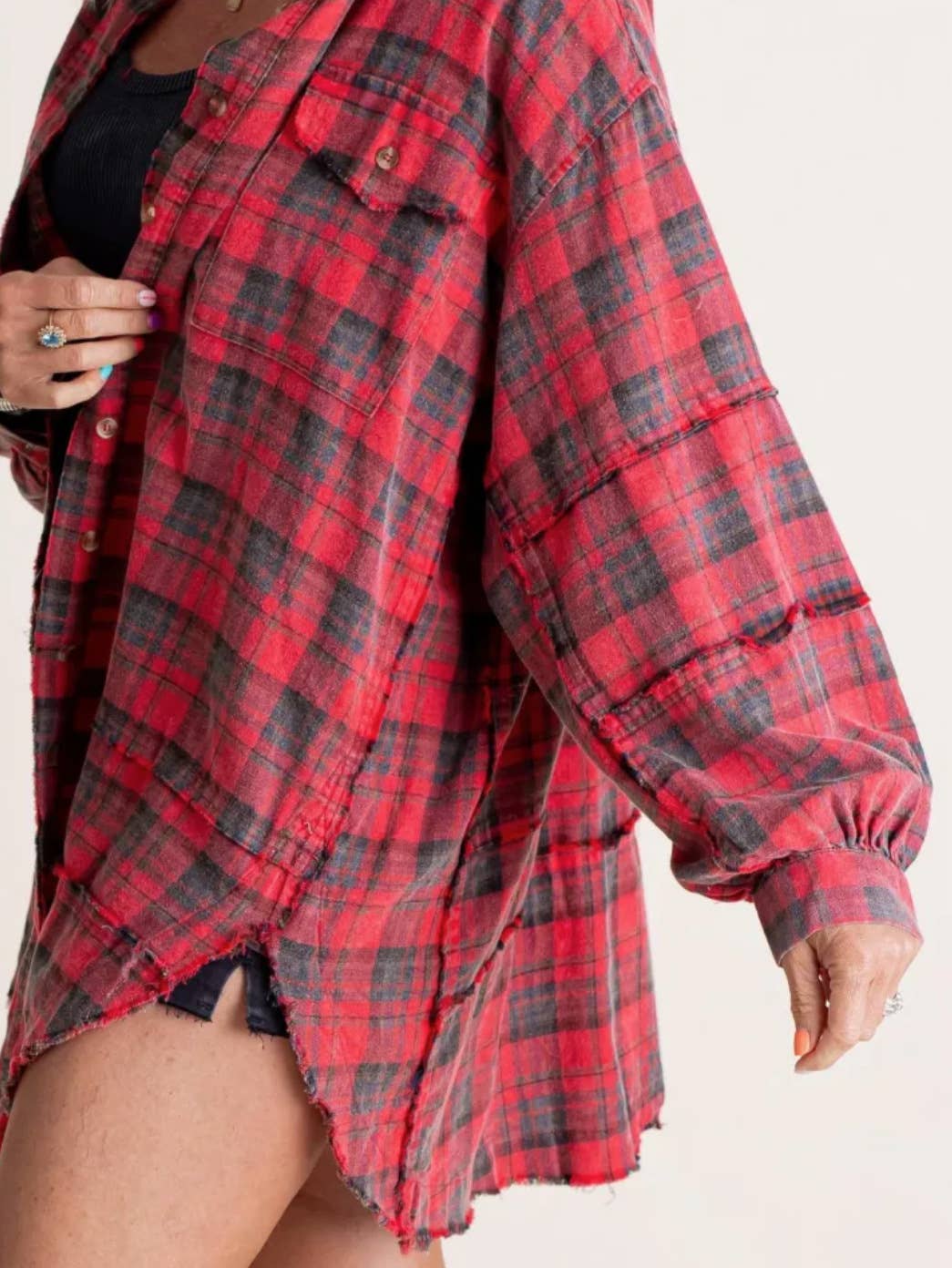 Oversized Long Flannel