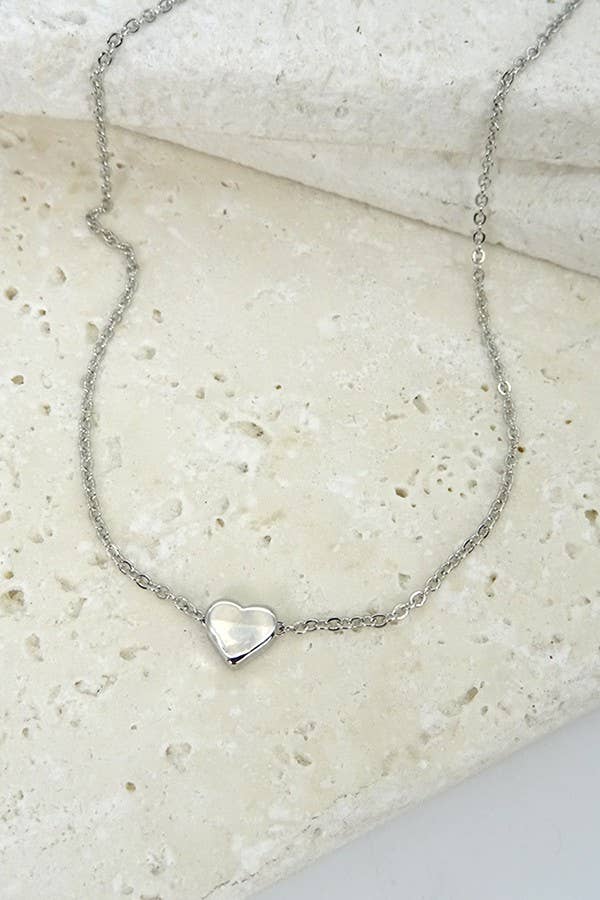 Silver Mini Heart Necklace